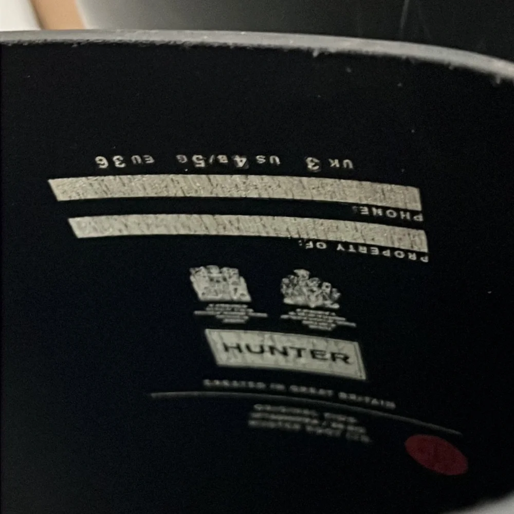 Hunter Original Kids' Classic Rain Boot Black Mate Little Kid/Big Kid) S… - Picture 9 of 16